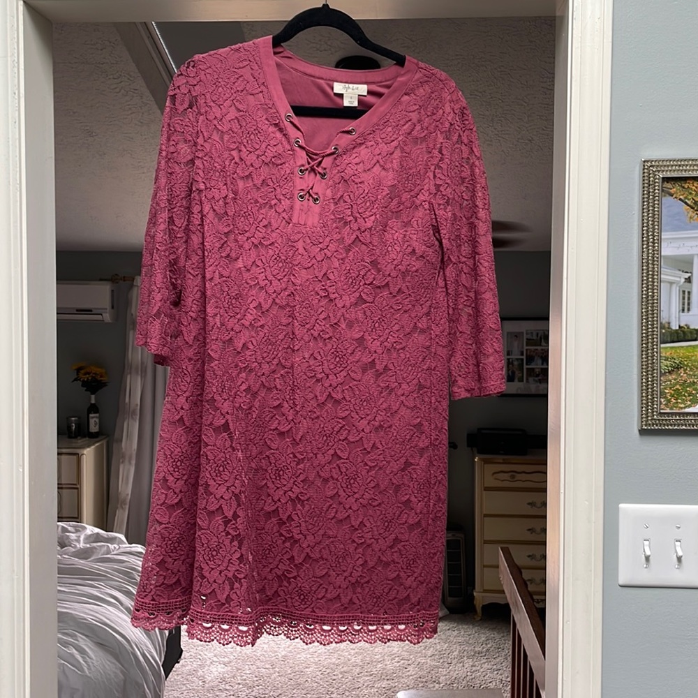 Oversized tunic dress